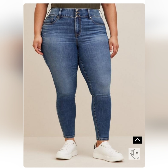 Lot of 3 Torrid Jeggings skinny super soft high rise Jean 18S 18 Short - Picture 3 of 12